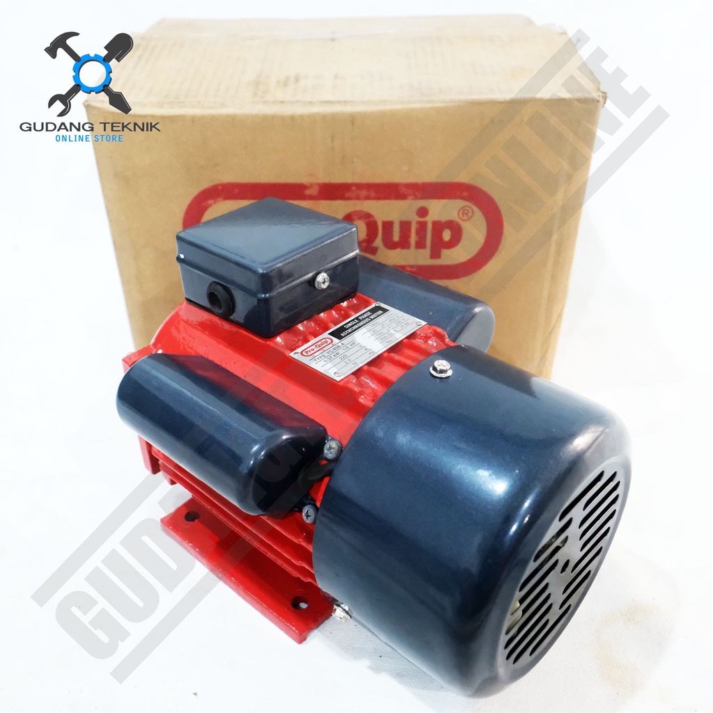 Dinamo Motor Penggerak 1/2 1/4 Hp 4P 1P 1400Rpm PROQUIP / Dinamo Elektro Motor Listrik 0.25Hp 0.5Hp 4P 1 Phase PROQUIP