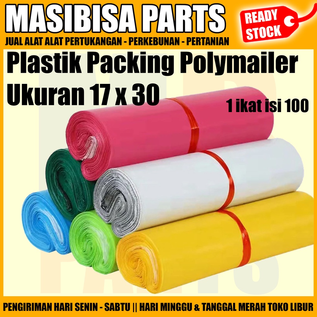 Plastik Packing Polymailer / Kantong Plastik Olshop Ukuran 17 x 30