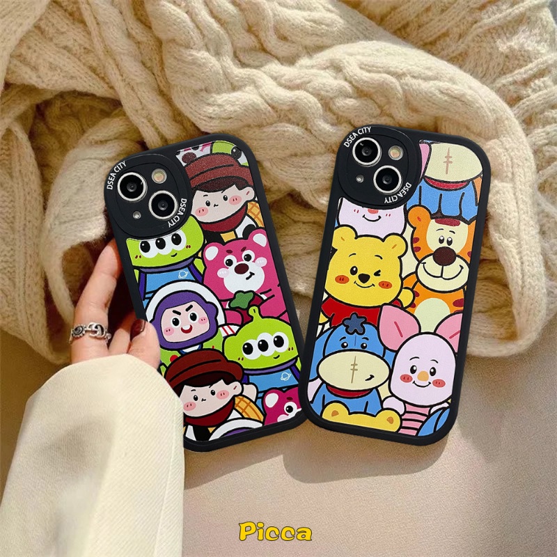 Cute Winnie Tigger Buzz Lightyear Case Samsung A14 5G A32 A12 A13 A22 A53 A03s A52 A52s A50 A04s A73 A03 A21s A50s A20 A30s A33 A20s A02s A23 A31 A10s M23 A72 A71 A51 A11 Cover