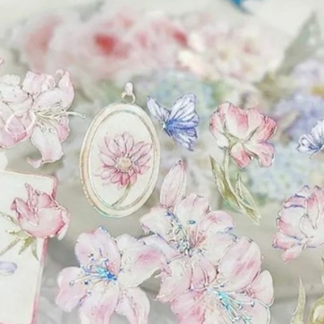 

Pinky 3D Rainbow Holographic Laser Glossy PET Tape by HKS Studio