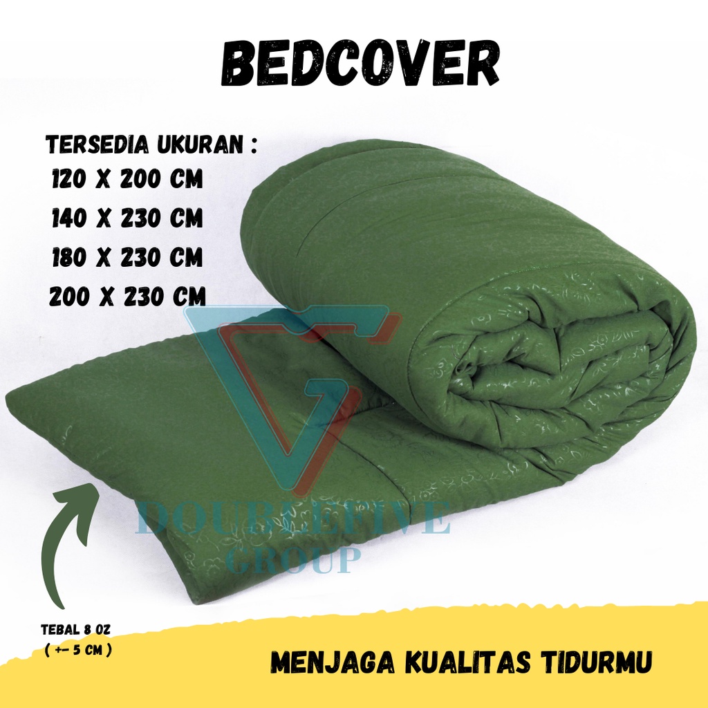 Bedcover Selimut 140x230 Tebal 8 OZ 5 Cm Katun Adem