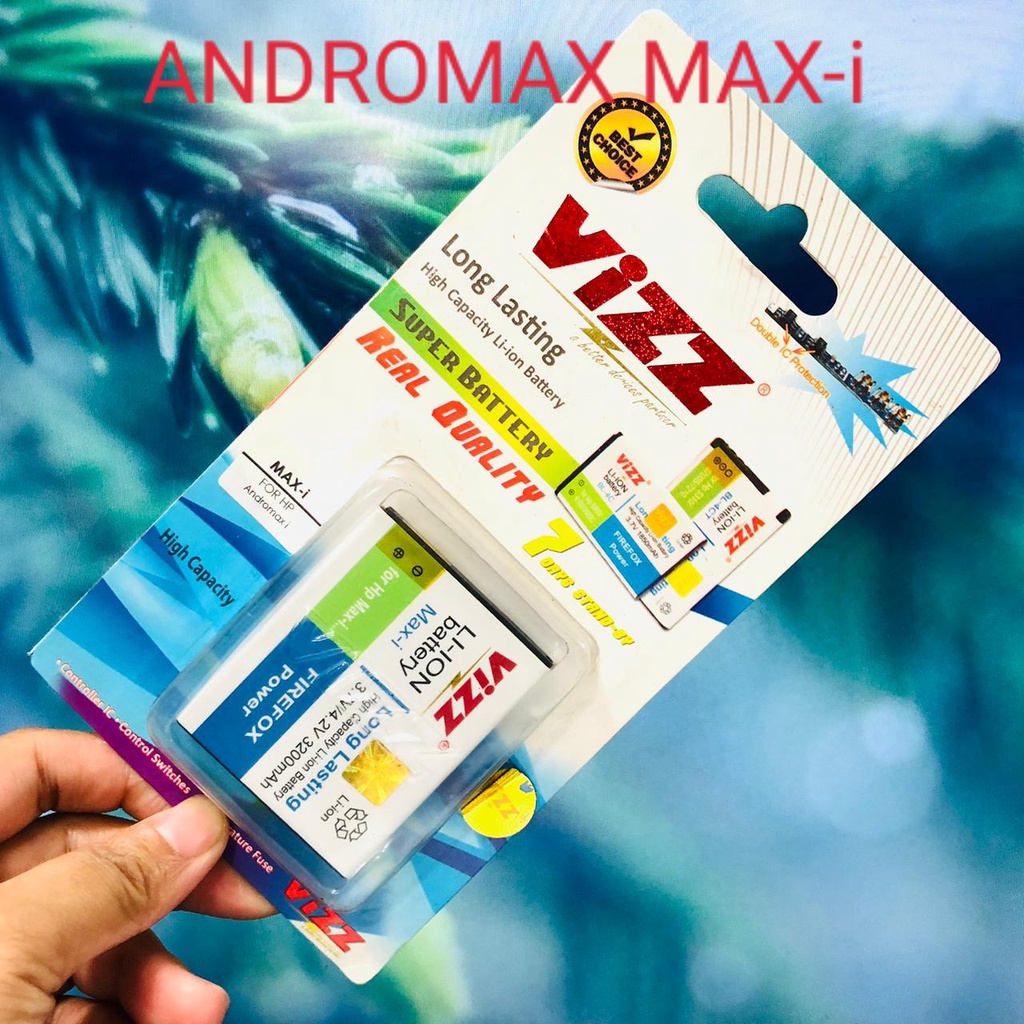 PROMO!!! BATERAI VIZZ DOBEL POWER ANDROMAX C2/ ANDROMAX C/ ANDROMAX C3/ ANDROMAX EC/ ANDROMAX G2/ ANDROMAX I/ ANDROMAX I3/ ANDROMAX I2/ ANDROMAX I3S/ ANDROMAX U/ ANDROMAX Q/ ADNROMAX V/ ANDROMAX Z/ ANDROMAX G/ ANDROMAX E2+