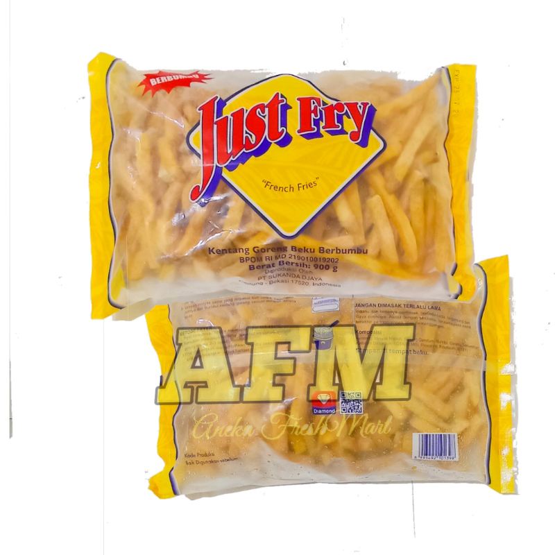 

JUST FRY BERBUMBU 900GRAM KENTANG GORENG BUMBU FRENCH FRIES COATED