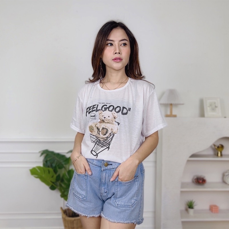 AFI - EC - Kaos Oversize Wanita Feel Good (LD 106, P 65)