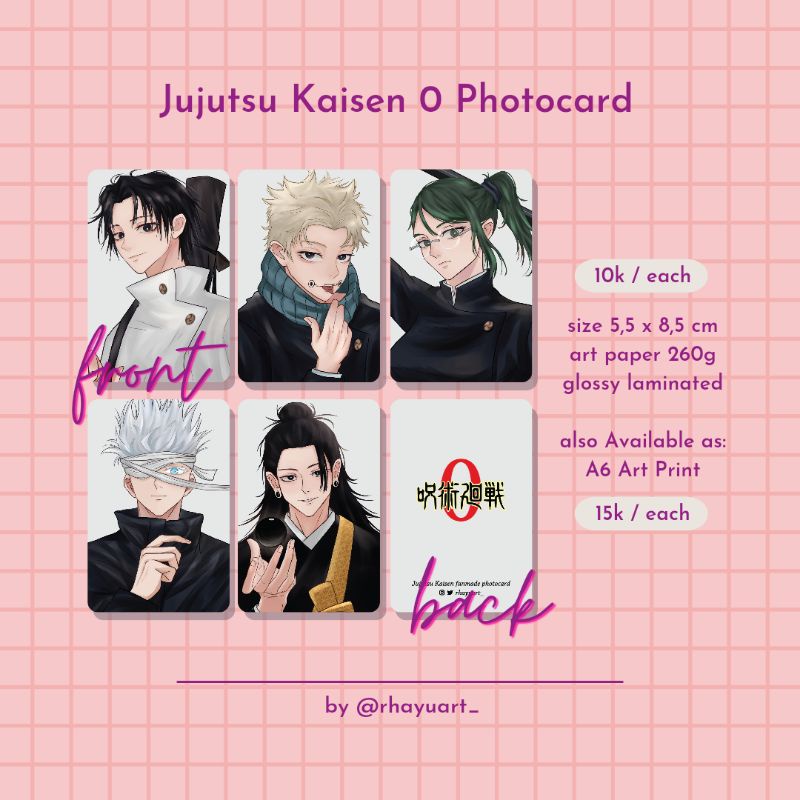 Jujutsu Kaisen 0 Photocard by.rhayuart_