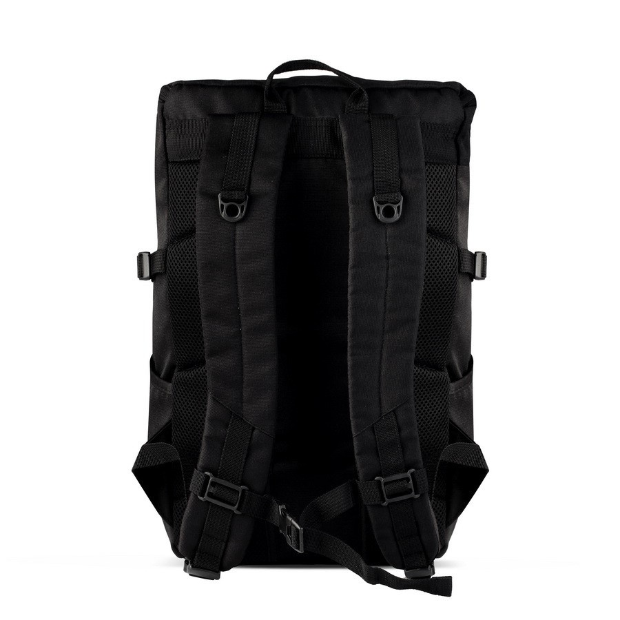 GALARDO BLACK ORIGINAL x ATVA Tas Ransel Casual Hitam Pria Daily Backpack Kuliah Kampus Kerja Kantor Sekolah SMA SMK Remaja Dewasa Tas Punggung Laptop Ukuran Besar 14 15 16 Inch Bagpack Distro USB Charger Premium Outdoor Travel Bag Keren Terbaru Kekinian