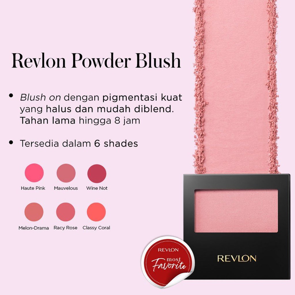 Revlon Powder Blush With Brush 5g