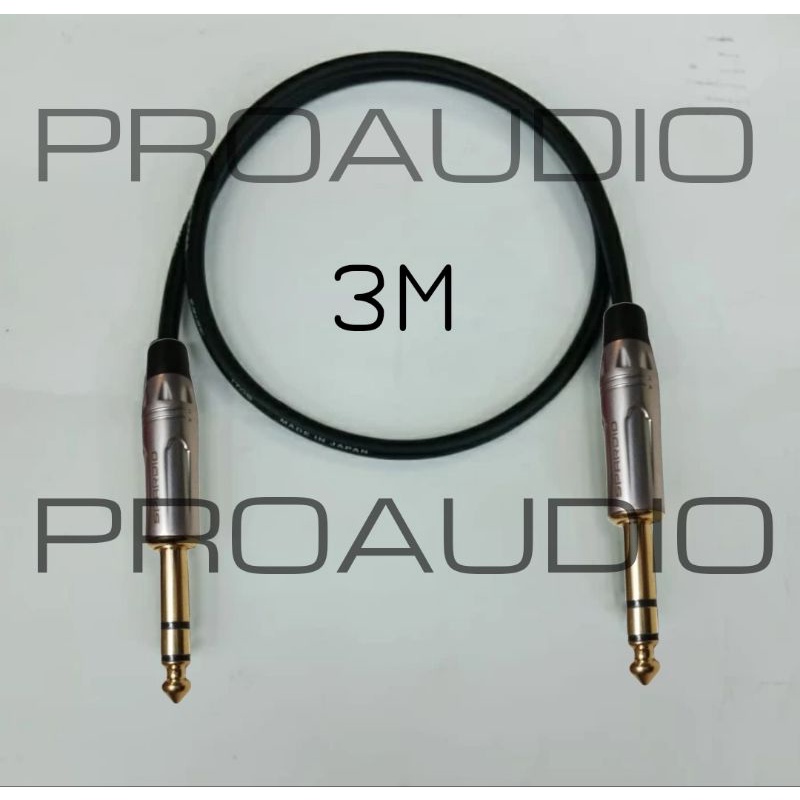 Kabel Mic canare Jack akai Stereo To Jack akai Stereo 3M original
