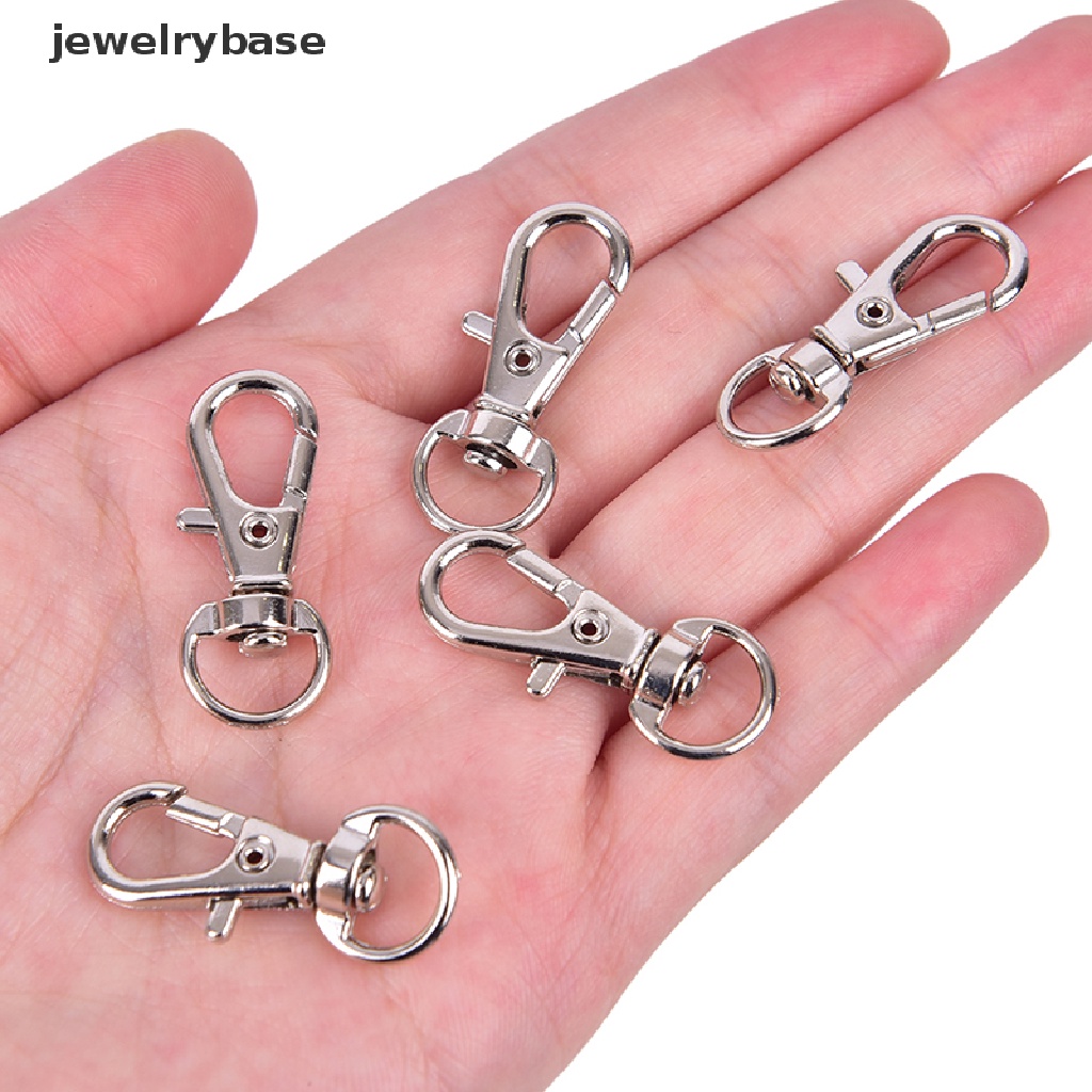 10pcs Klip Kait Carabiner Mini Bahan Aluminum Alloy Untuk Membuat Gantungan Kunci