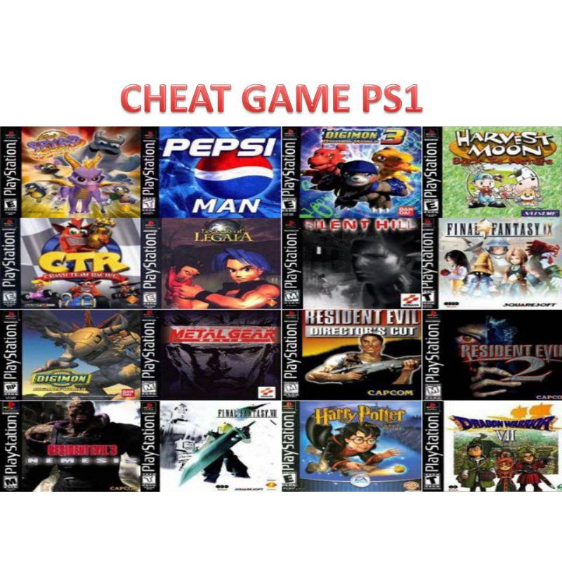 Cheat Game PS1 Gameshark
