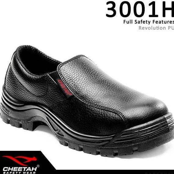 Sepatu Safety Shoes Cheetah 3001H - Hitam Safety Shoes Cheetah 3001
