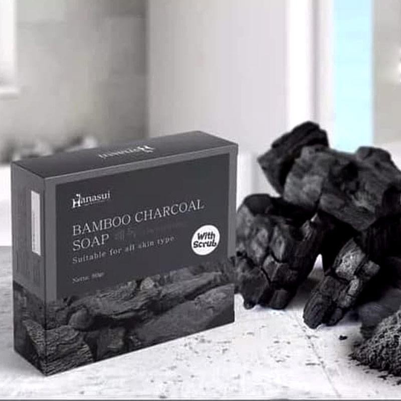 [ BAMBOO CHARCOAL ] HANASUI BAMBOO CHARCOAL SOAP BPOM - SABUN ARANG