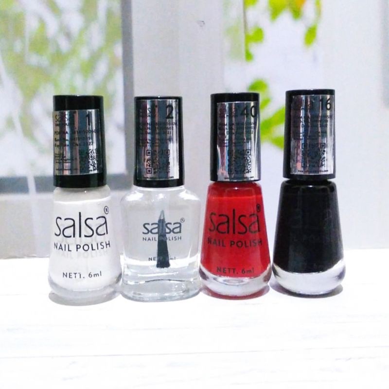 Jual Harha Satuan Salsa Kutek Nail Polish Salsa Putih Hitam