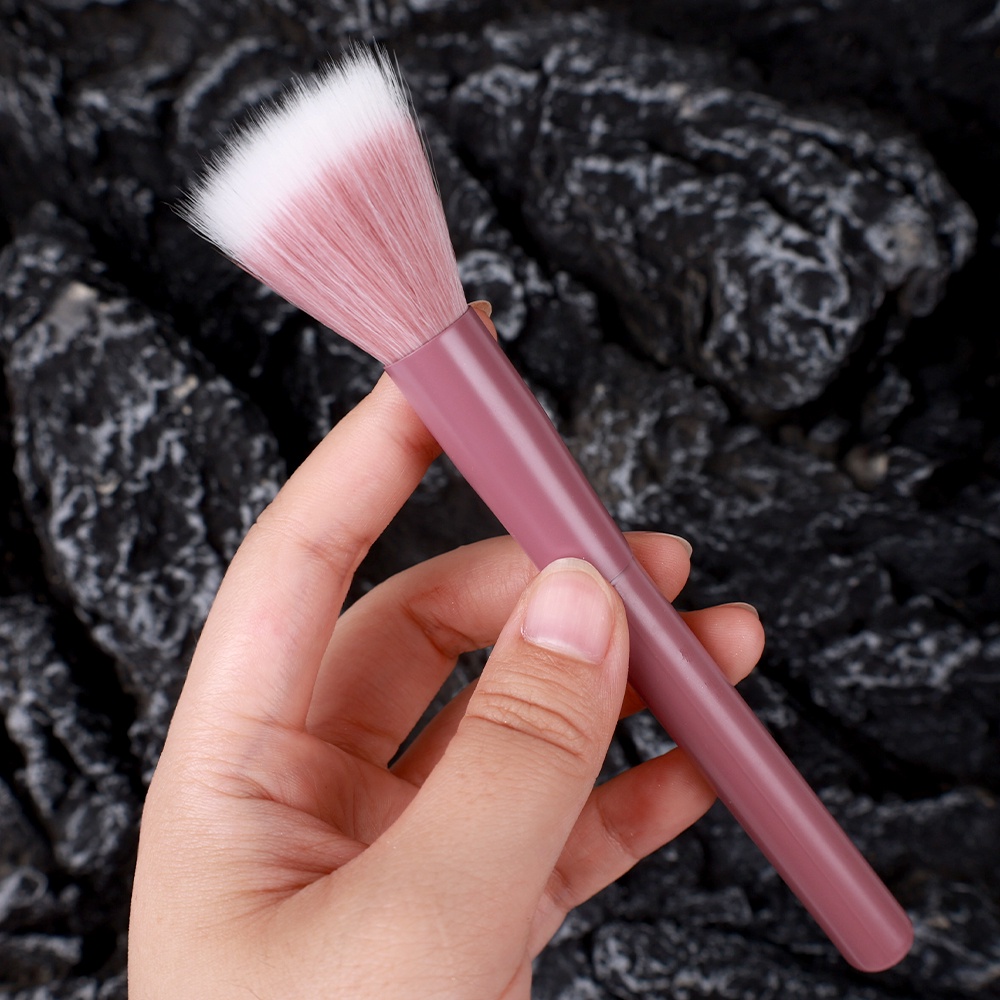 1pc Brush Blush On Warna Pink Untuk Makeup