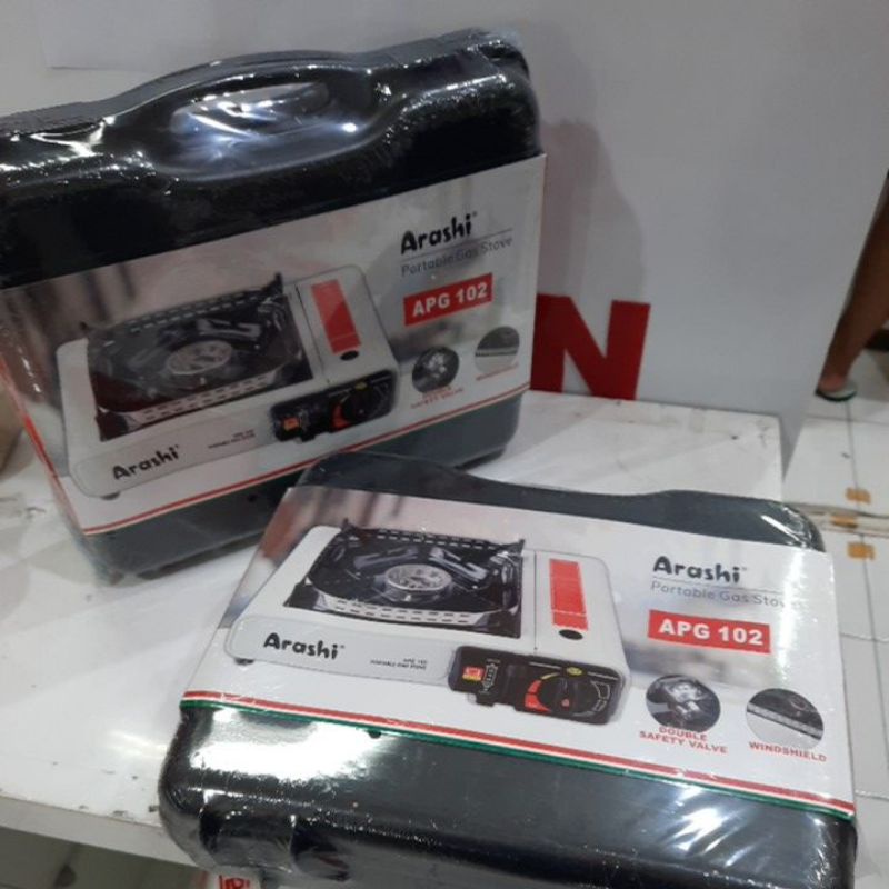 ARASHI KOMPOR PORTABLE  APG 102 KOMPOR PORTABLE ANTI LEDAK NEW PRODUCT PUTIH