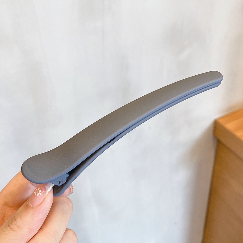 Jepit Rambut Duckbill Warna Solid Gaya Korea Untuk Wanita