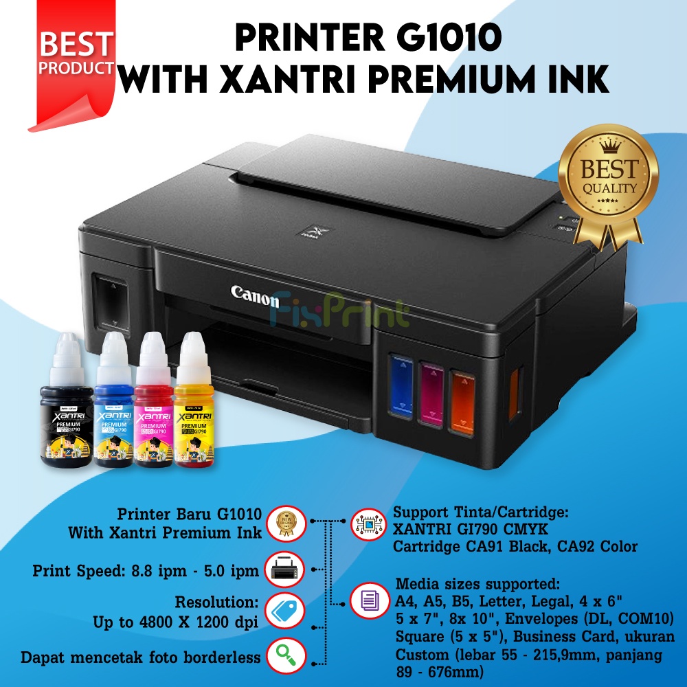 Printer Inkjet Canon G1010 G 1010 G1020 G 1020 Pixma Ink Tank System Print Only Gi71 Gi790