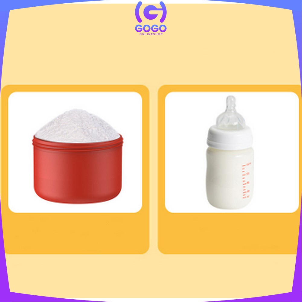 GOGO-C634 Tempat Susu Bubuk Bayi Travel 3 Susun / Dispenser Susu bubuk Bayi / Wadah Botol Penyimpanan Makanan Kue Container Susu Baby