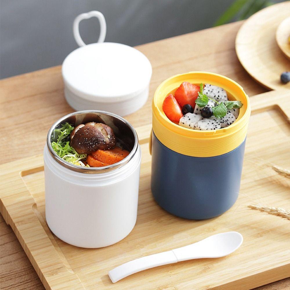 Preva Lunch Box Kotak Bubur Microwavable 304stainless Steel Untuk Pelajar Pekerja Kantor Wadah Makanan