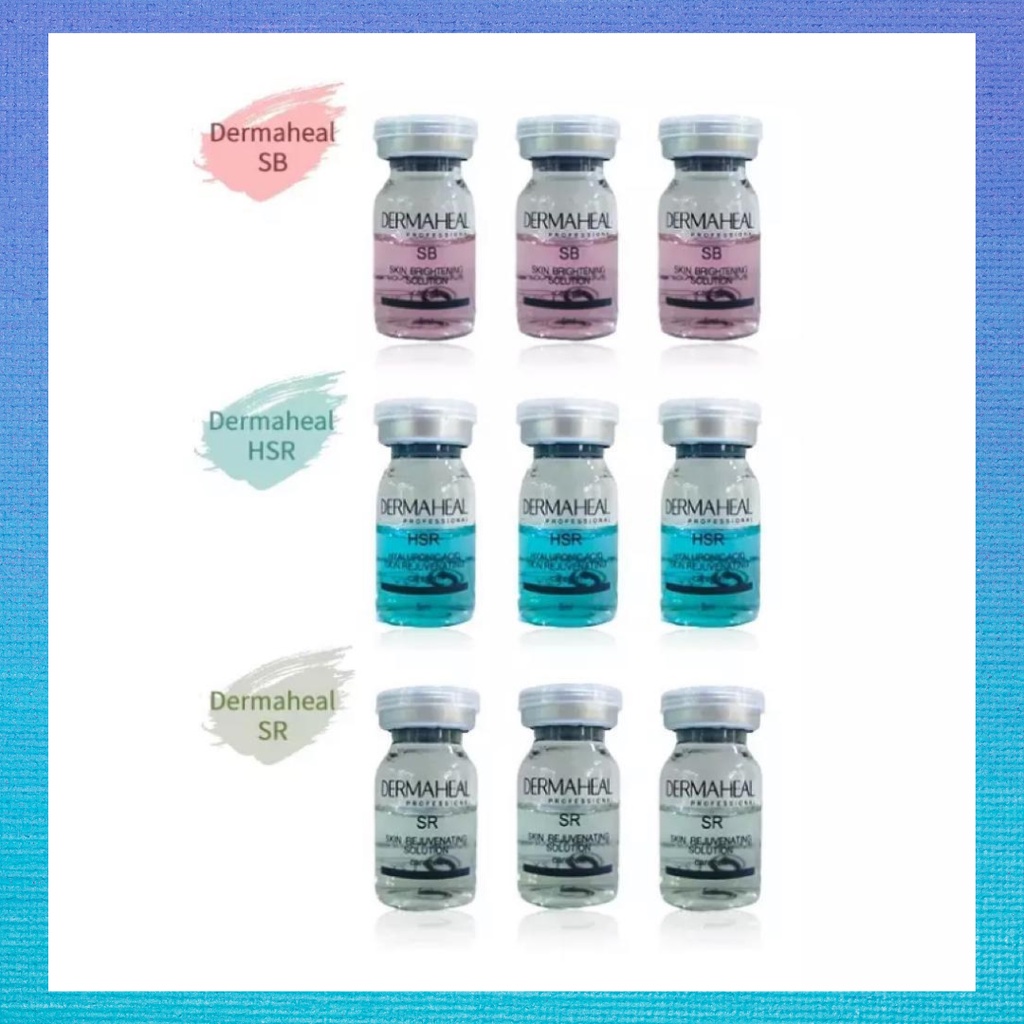 Dermaheal Serum Mesoterapi Skinbooster 1 botol 5ml Dermaheal SR/ SB/ HSR/ HL/ LL Serum Hyaluronic Essence Perawatan Wajah Ecer
