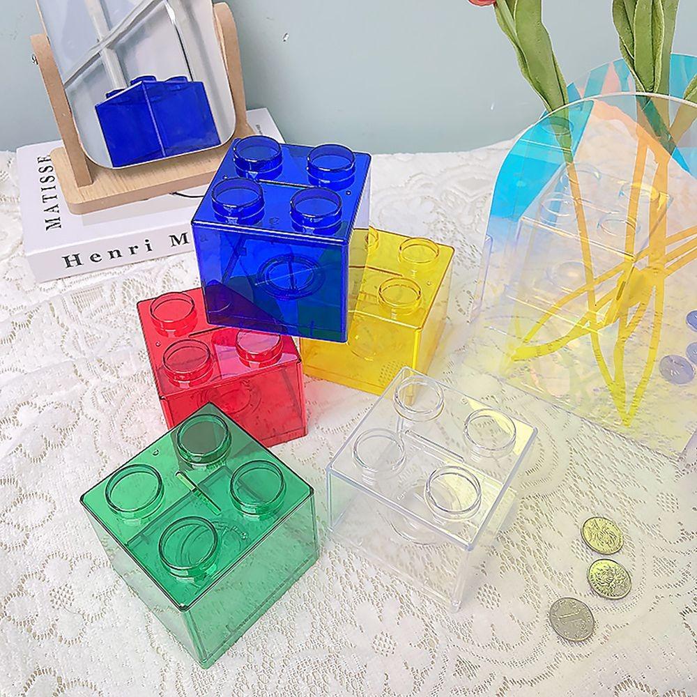 Populer Blok Bangunan Kotak Koin INS Lucu Dekorasi Rumah Mainan Hadiah Ganti Box Uang Koin Bank