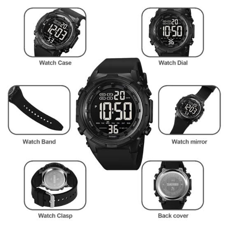 Skmei 1845 Jam Tangan Pria Digital Sport Watch Anti Air