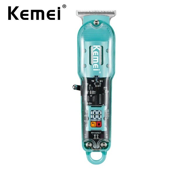 Kemei Km-1133 alat cukur rambut transparan hair clipper cordless