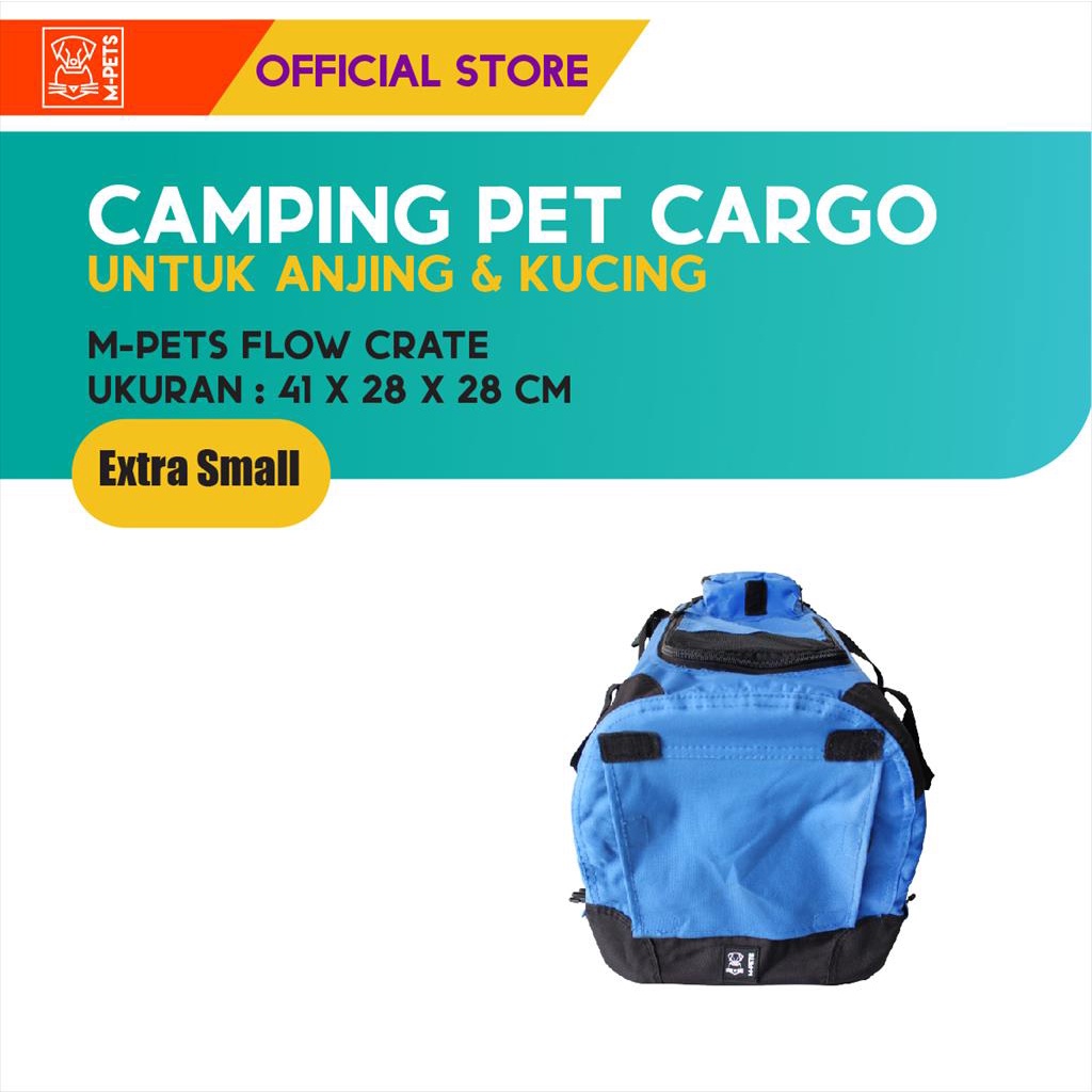 M-Pets Flow Crate Camping Pet Cargo XS / Kandang Travel Rangka Besi