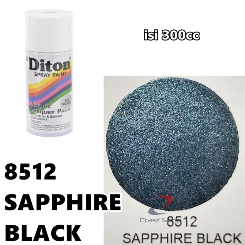 Cat Pilox Diton Sapphire Black 8512 300cc Warna Hitam Safir Sepeda Motor Mobil Velg Mesin Helm