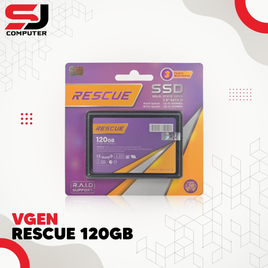 SSD V-GeN Rescue 120GB SATA 3 Solid State Drive 2.5&quot; Inch VGEN