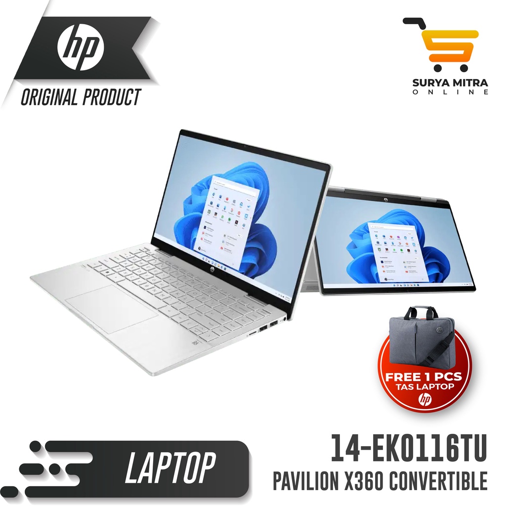 Laptop HP Pavilion x360 14-EK0116TU Core i7 16GB IntelIrisX 512 GB SSD