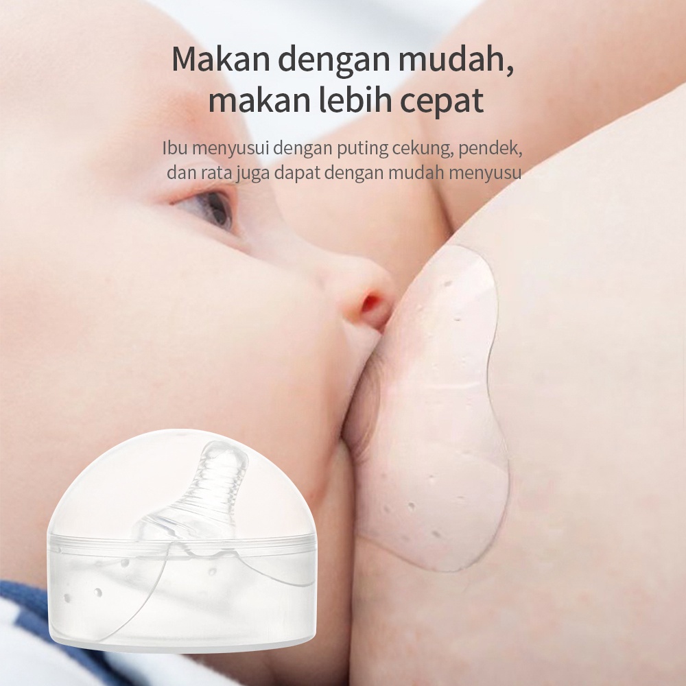 OKEYI Nipple shield/protektor untuk saat menyusui penutup puting payudara lembut