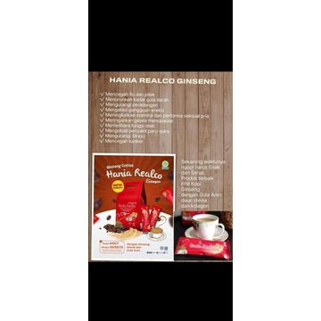 

hania realco coffe ginseng HNI / kopi herbal / kopi sehat