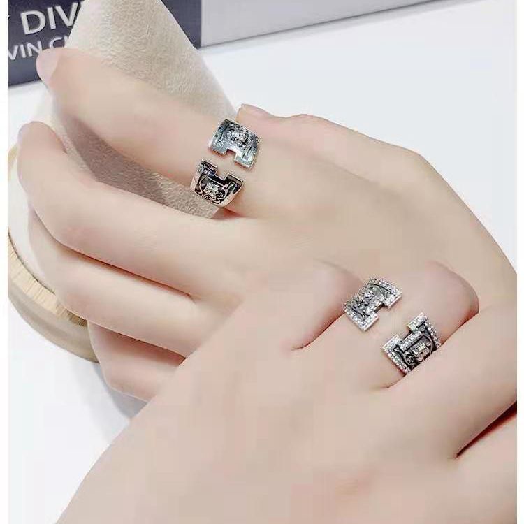 Cincin Jari Telunjuk Model Terbuka Gaya Vintage Untuk Pria