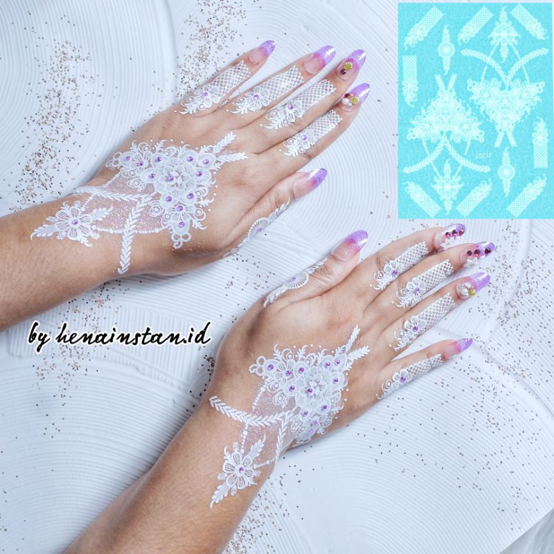 1 PCS BISA KANAN KIRI HENA INSTAN NUDE / HENA TATO / FRE MANIK GLITER DAN SAMPLE