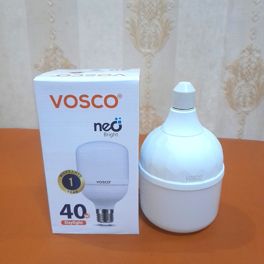 LAMPU LED  VOSCO 40 WATT /50 WATT VOSCO ..BOHLAM PUTIH ..GARANSI 1 THN