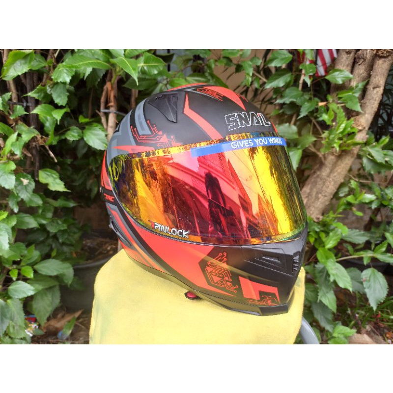 Helm Fullface Snail ffs1 Electric Red Limited - M