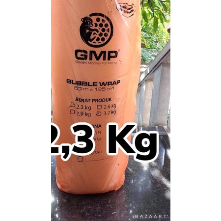 

Bubble Wrap Murah Ekonomis Merk GMP 125CM X 50M X 2,4KG - Putih
