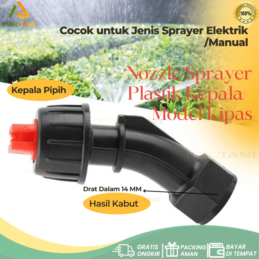 Nozzle plastik model kipas tembak spuyer sprayer pompa elektrik manual