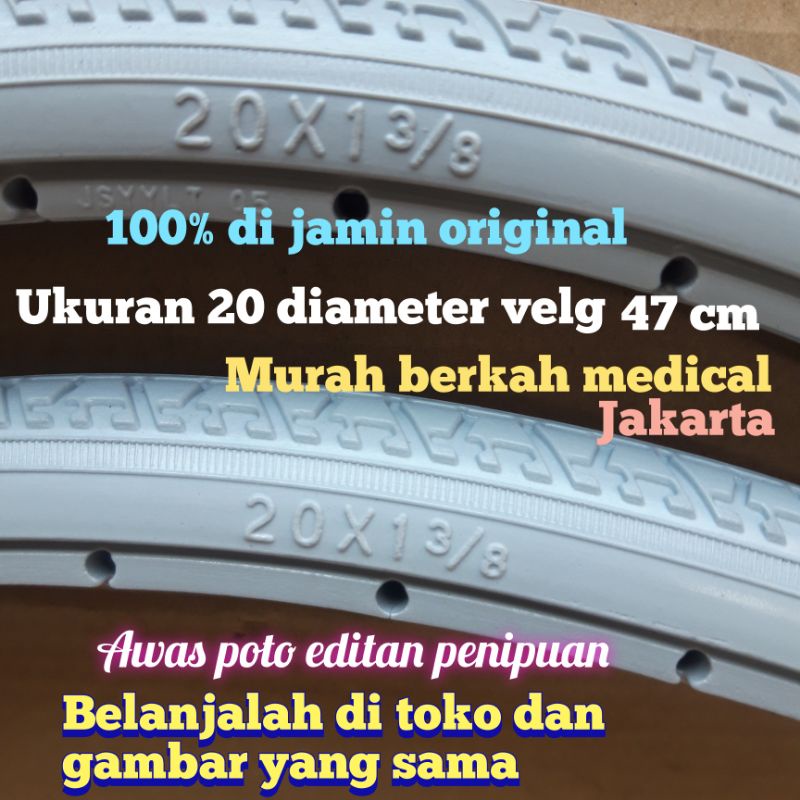 Ban mati 20 diameter 47 cm original  kursi roda trevel paling murah