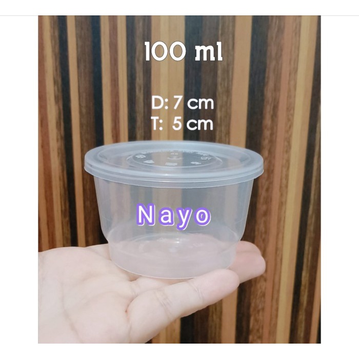 Cup plastik 100 ml / Cup rujak / Cup puding