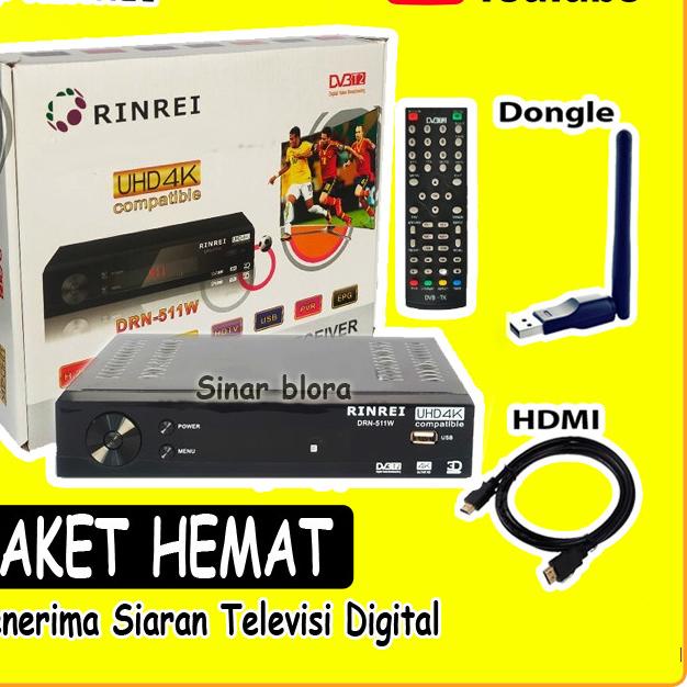 STB Rinrei DRN-511A DVB T2 Digital TV Suport Wifi - 511W
