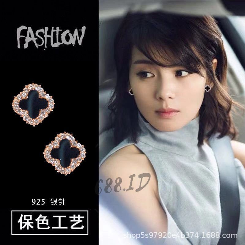 Anting Model Gantung Panjang Tusuk Perak Silver 925 Anti Karat Gaya Korea untuk Wanita ER 11