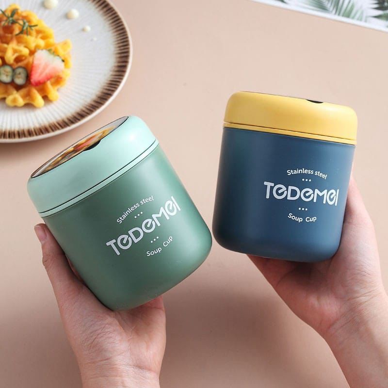 TEDEMEI 304 Stainless Steel Soup &amp; Thermos Soup Cup 530ml ( Bintang Acc )