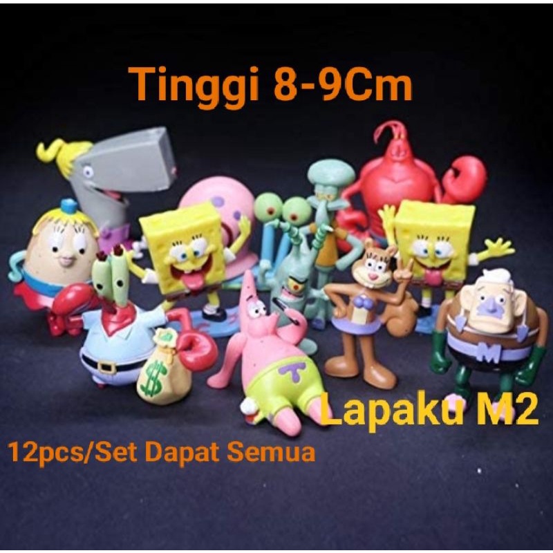 TOPPER KUE SPONGEBOB SQUAREPANTS SET ISI 12PCS