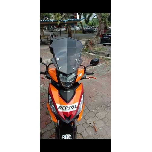 PAKET BREKET + VISOR 40CM HONDA SUPRA GTR150 | RS150 RX S RS150R  VISOR CUSTOM VISOR GTR RX S RS150R VISOR TOURING RX S RS150R SUPRA GTR