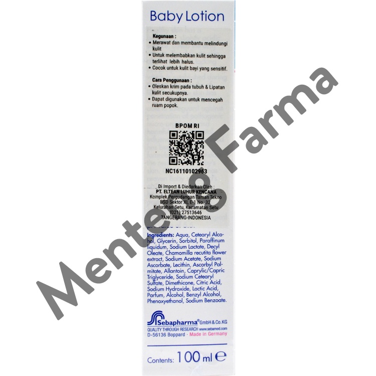 Sebamed Baby Lotion 100 ML - Pelindung dan Pelembab Kulit Bayi