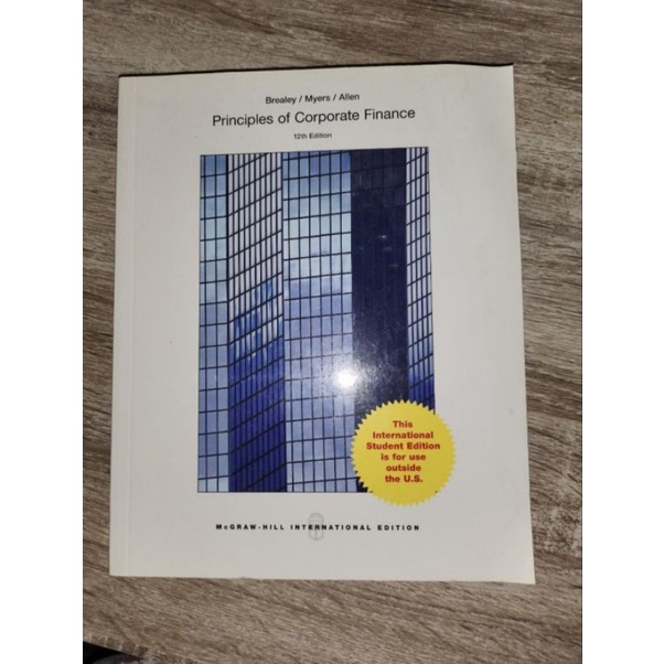 Principles Of Corporate Finance 12th Edition Preloved