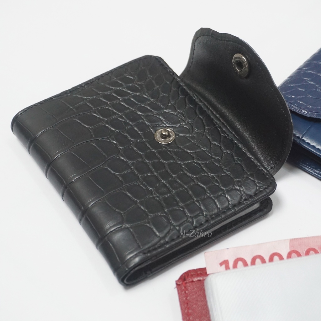 A-ZAHRA 010 DOMPET KANCING KARTU MINI / DOMPET CROCO KANCING MINI / DOMPET MINI /DOMPET MURAH