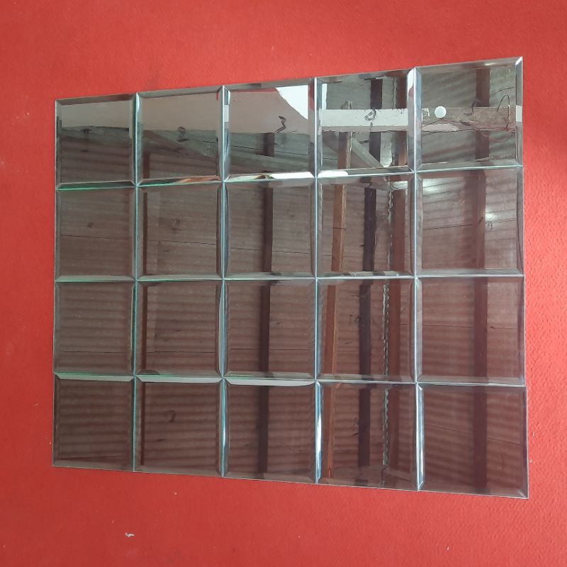 Jual Kaca Cermin Kotak Cermin Dinding Cermin Kaca Bevel Cemin Kotak Custom Shopee Indonesia